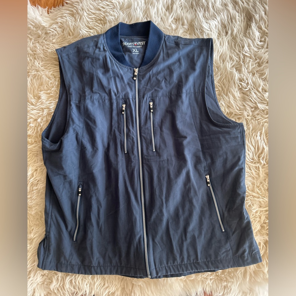 Men’s Scottevest The 101 Vest Blue sz XL - Picture 8 of 9